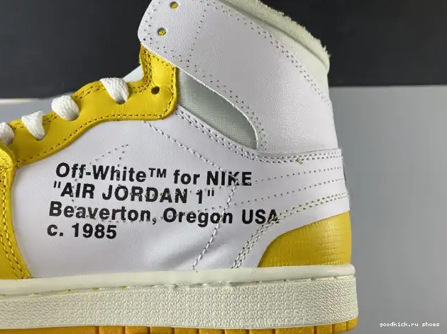 Air NRG Dark Yellow-Cone 1 AQ0818-149 Powder White Off-White x Jordan 0524